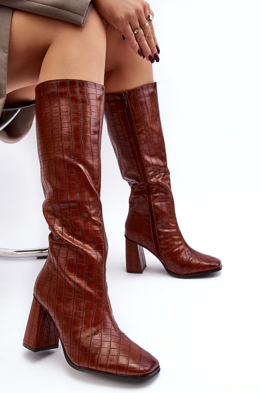 Step in style heeled boots