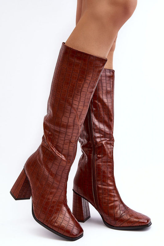 Step in style heeled boots