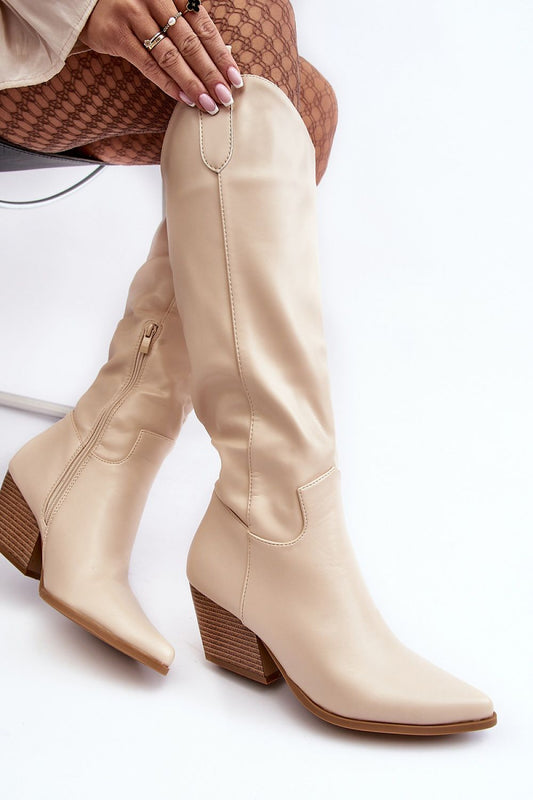 Step in style heeled boots
