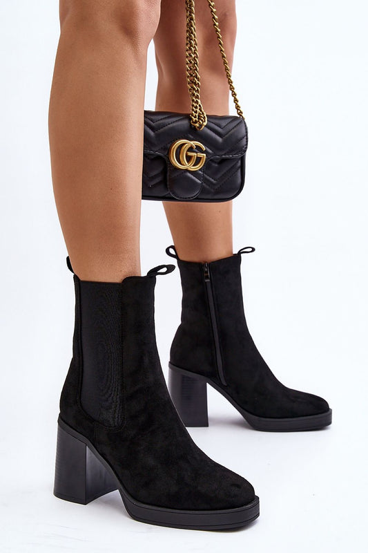 Step in style heeled boots