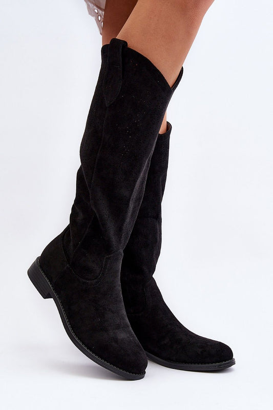 Step in style openwork boots