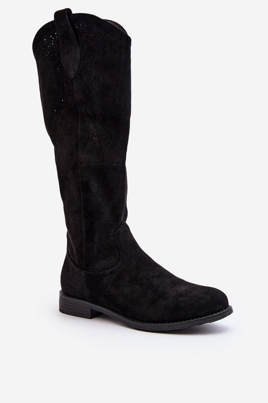 Step in style openwork boots