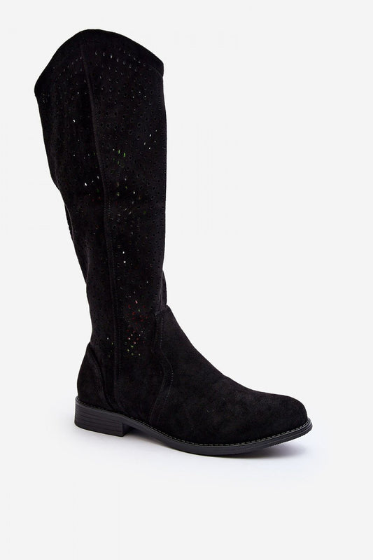 Step in style openwork boots