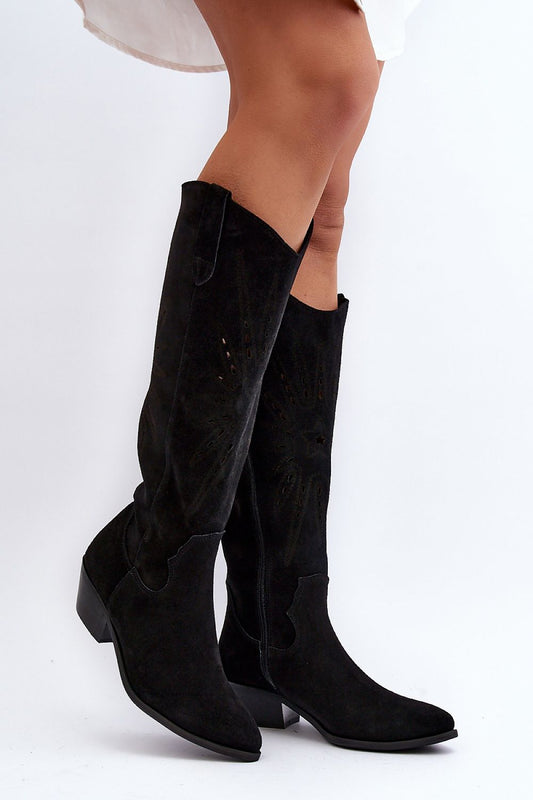 Step in style openwork boots