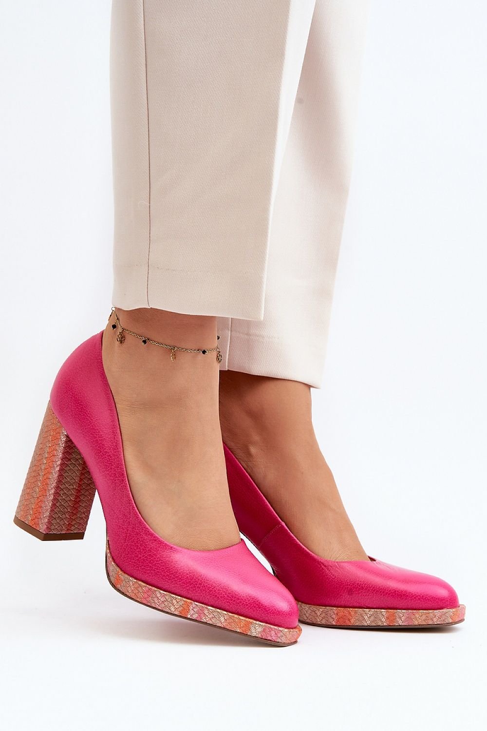 Escarpins talon large Step in style