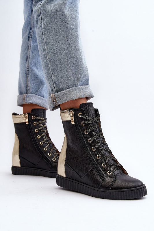Step in style buskin sneakers