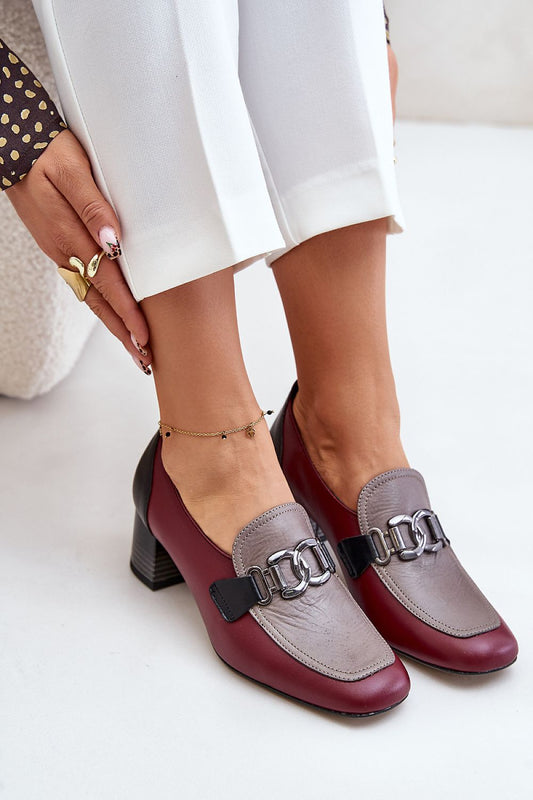 Escarpins talon large model 201039 Step in style