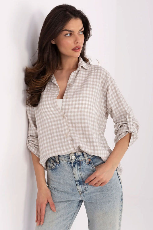  Chemise manche longue model 210003 Italy Moda 