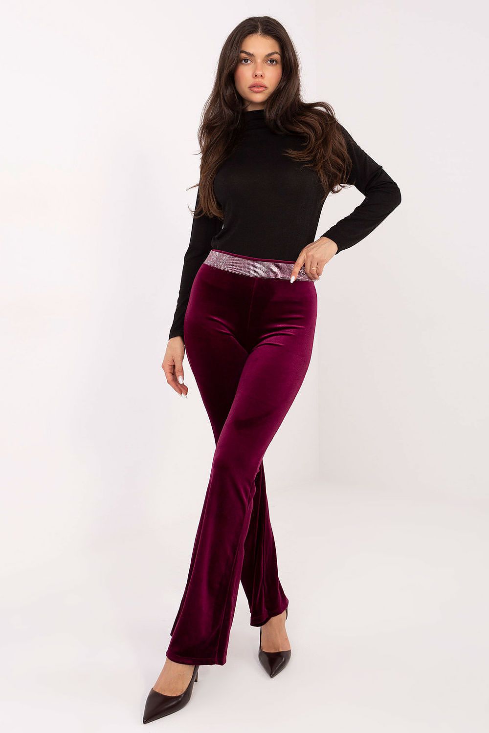  Pantalon femme model 221557 Italy Moda 
