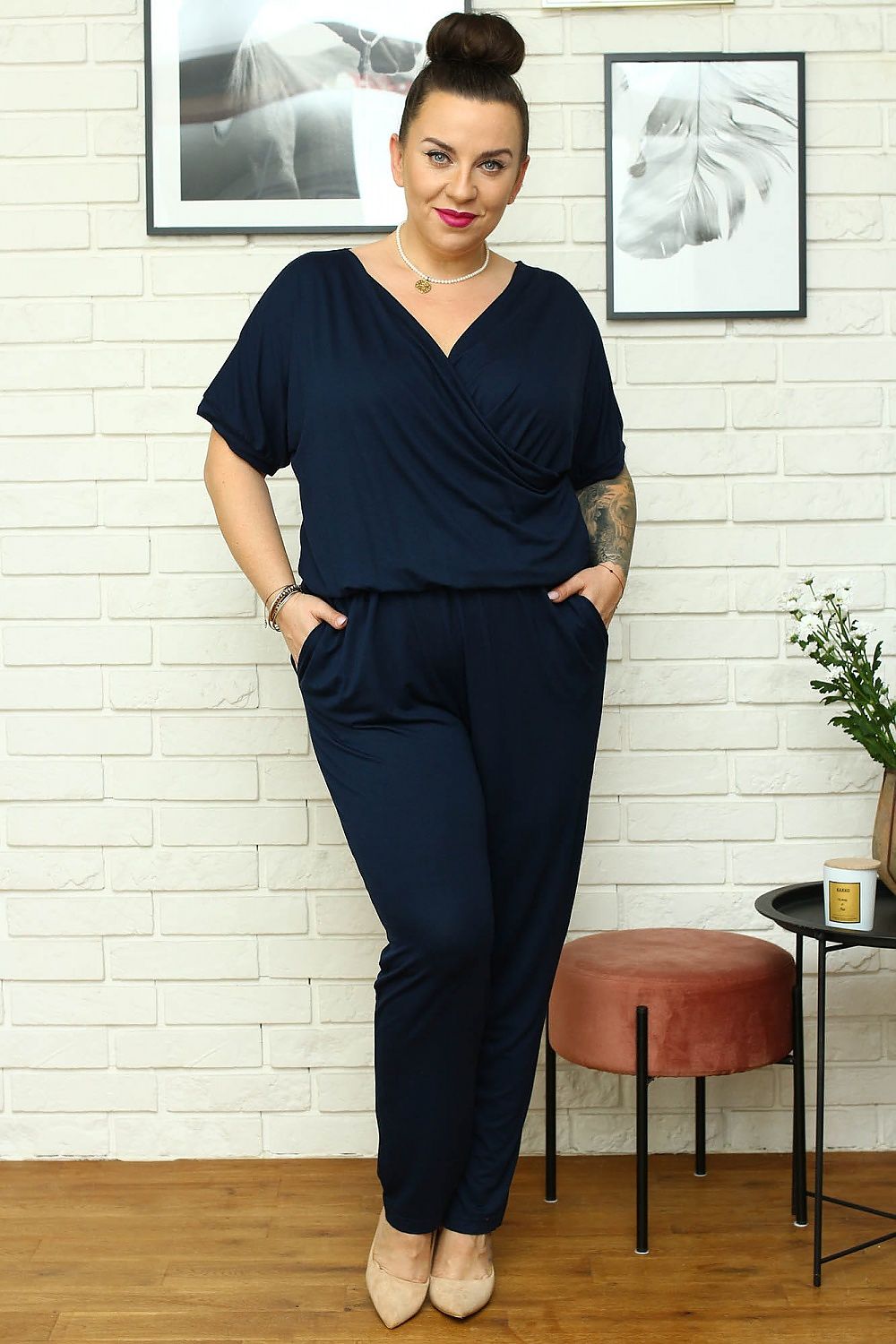 Plus size jumpsuit model 183343 Karko