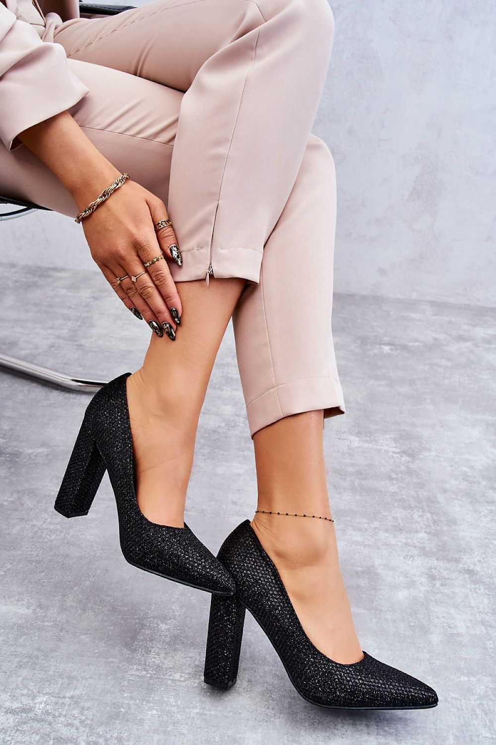 Escarpins talon large model 175264 Step in style