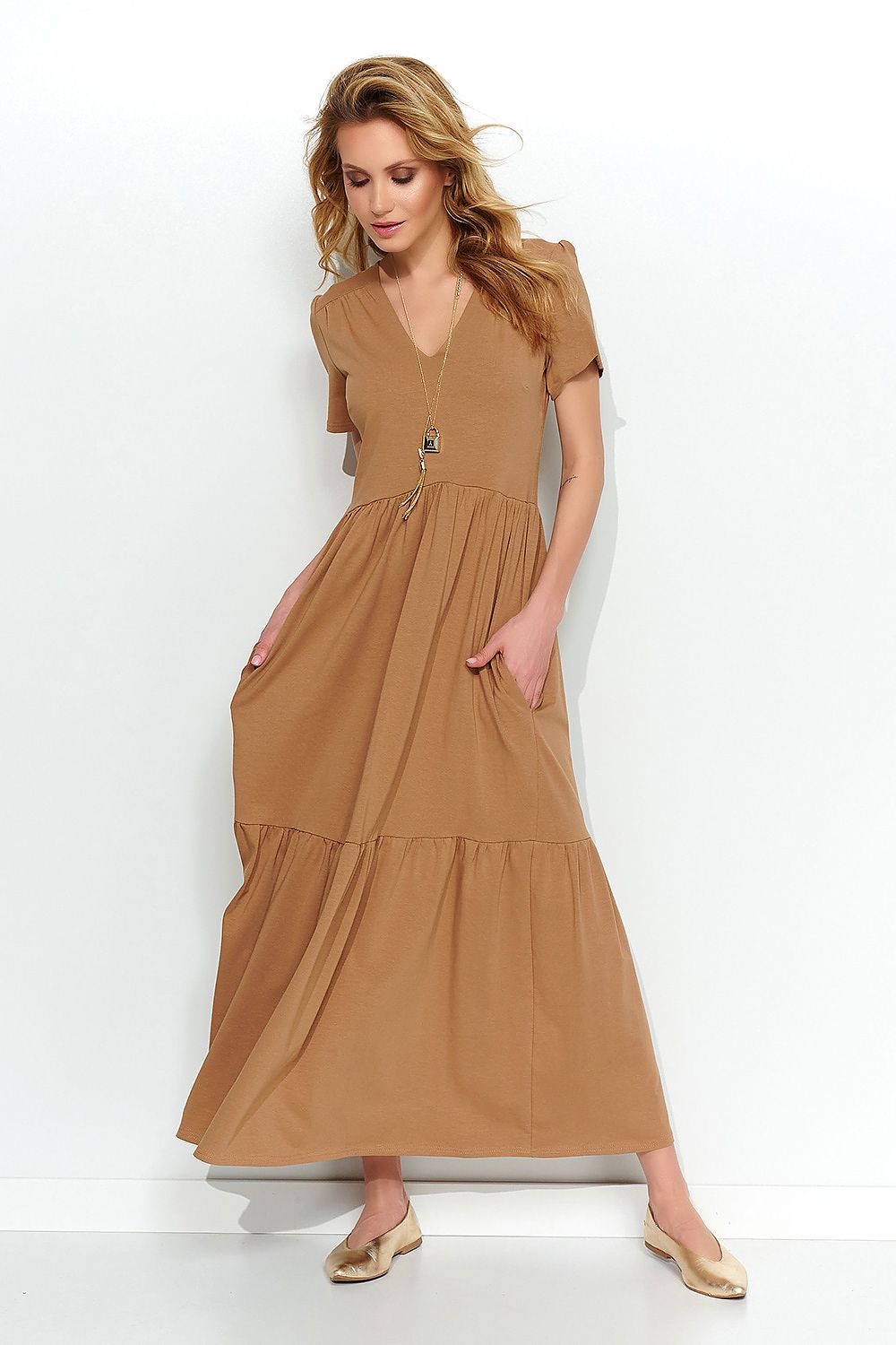 Robe de jour model 179198 Makadamia