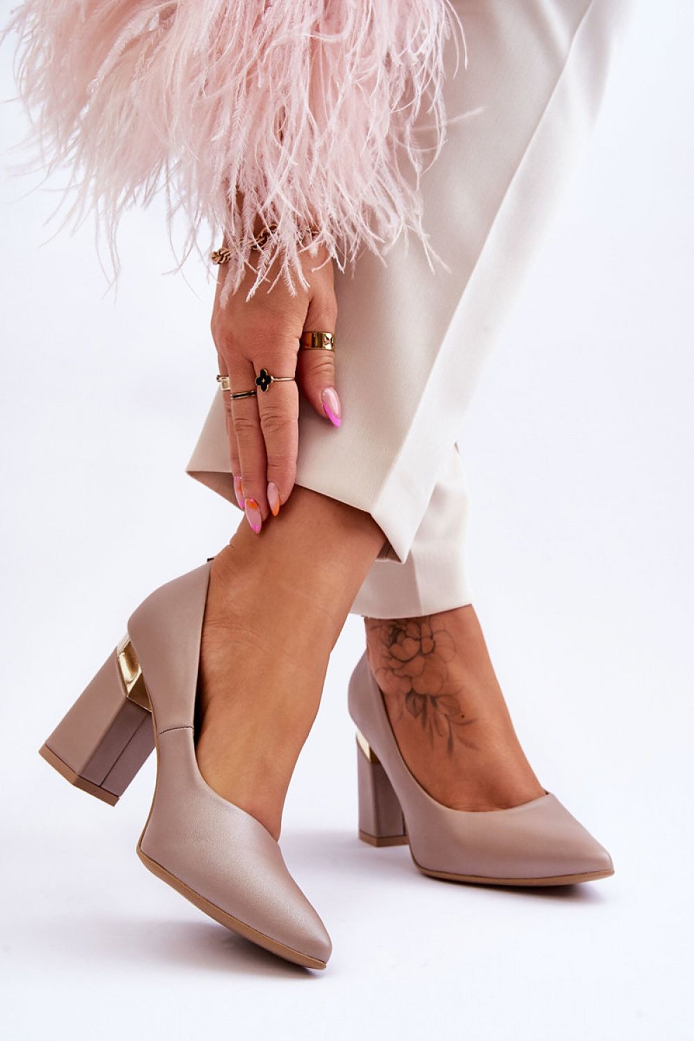 Wide heel pumps model 177687 Step in style