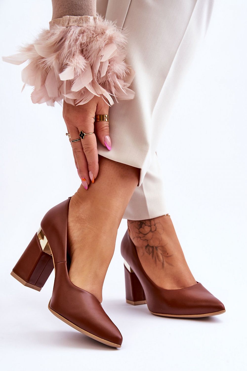 Wide heel pumps model 177687 Step in style