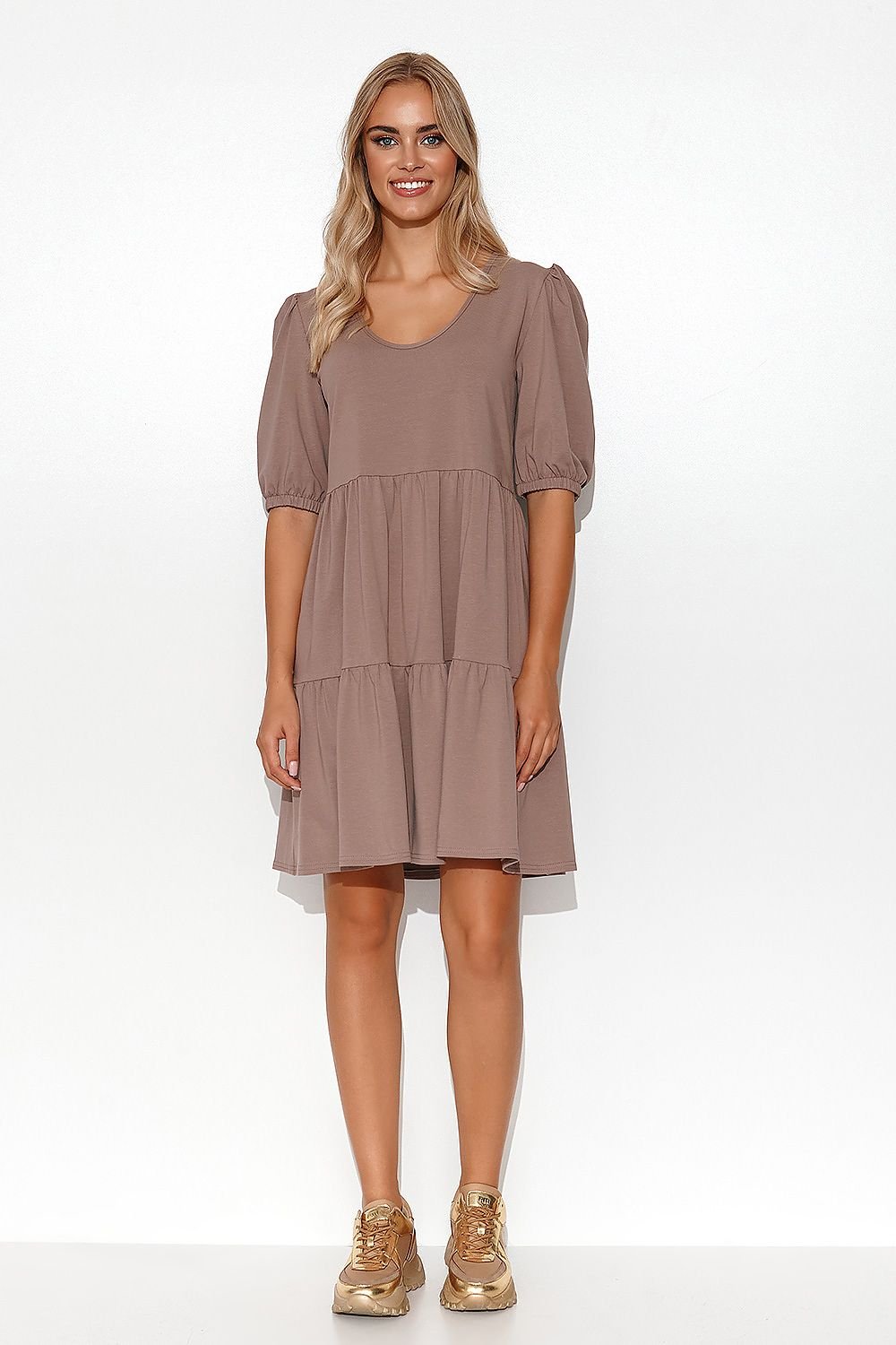 Robe de jour model 179203 Makadamia