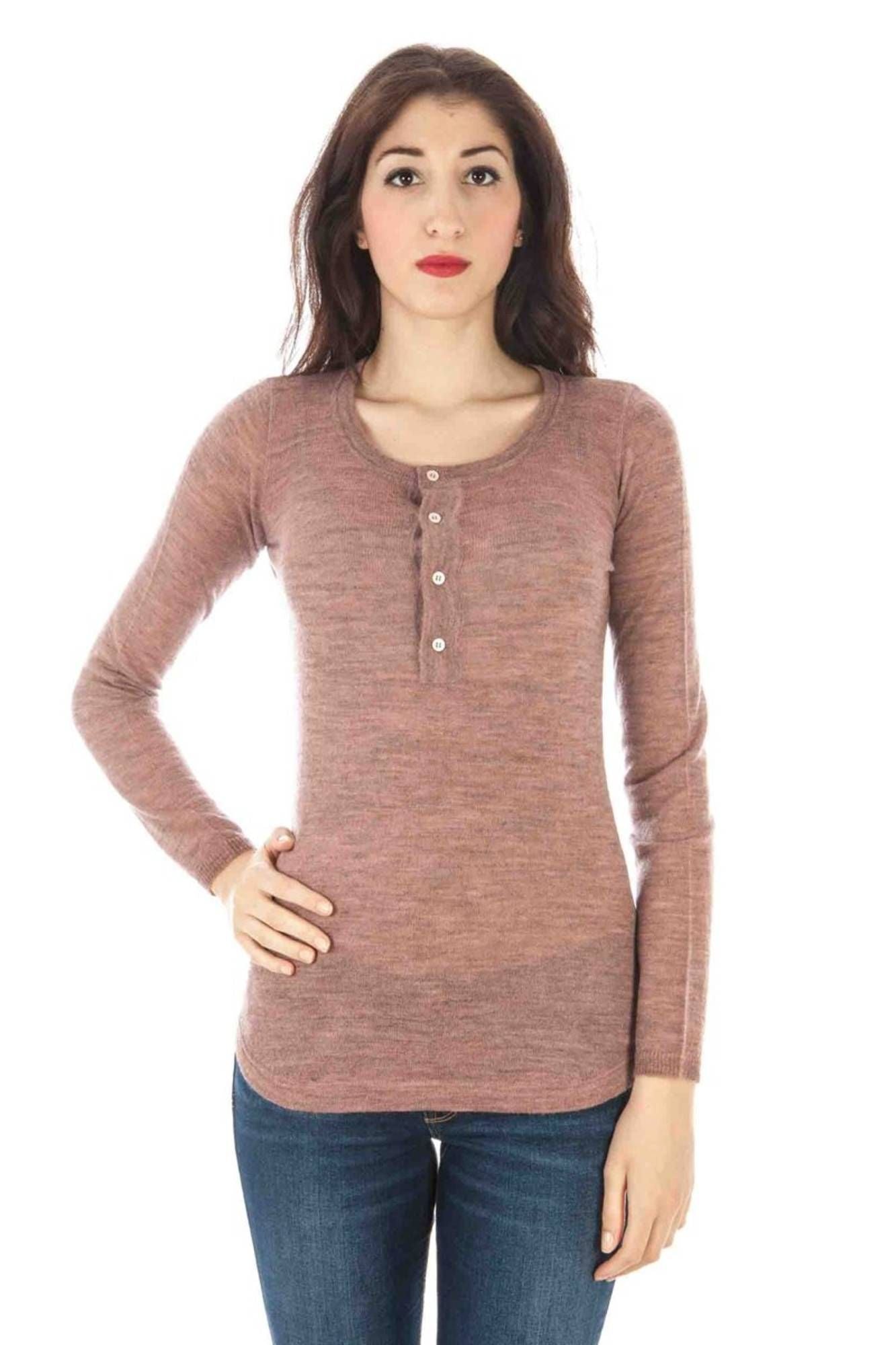 PULL FEMME FRED PERRY ROSE-0