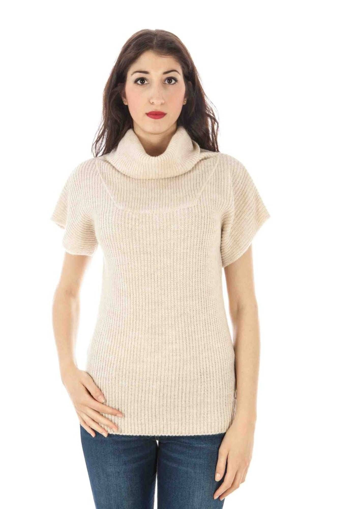 PULL FEMME BEIGE FRED PERRY-0