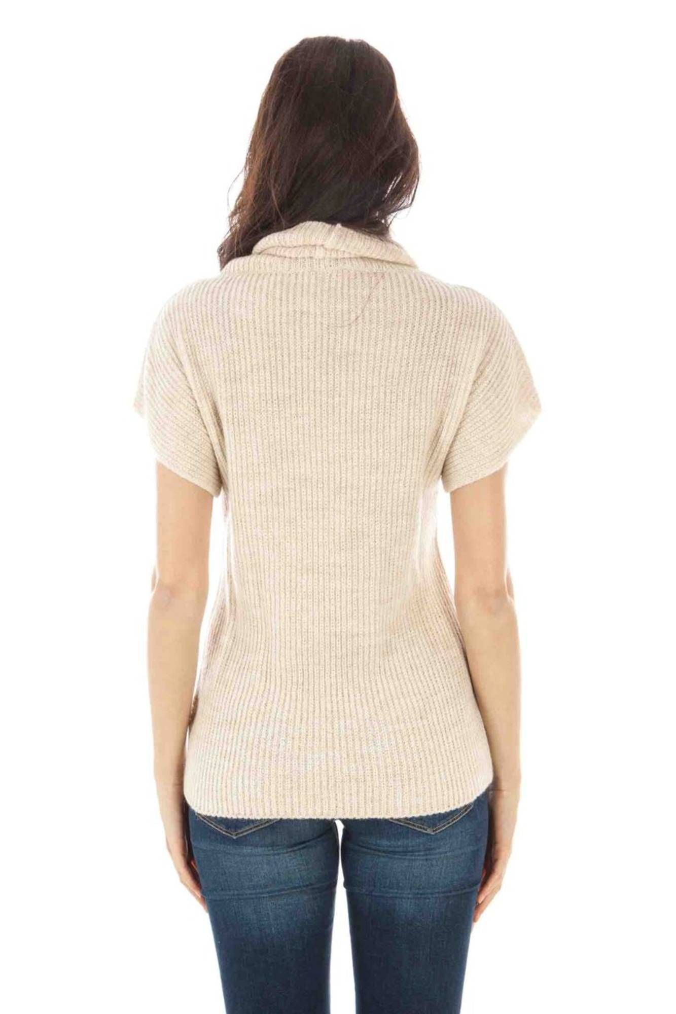 PULL FEMME BEIGE FRED PERRY-1