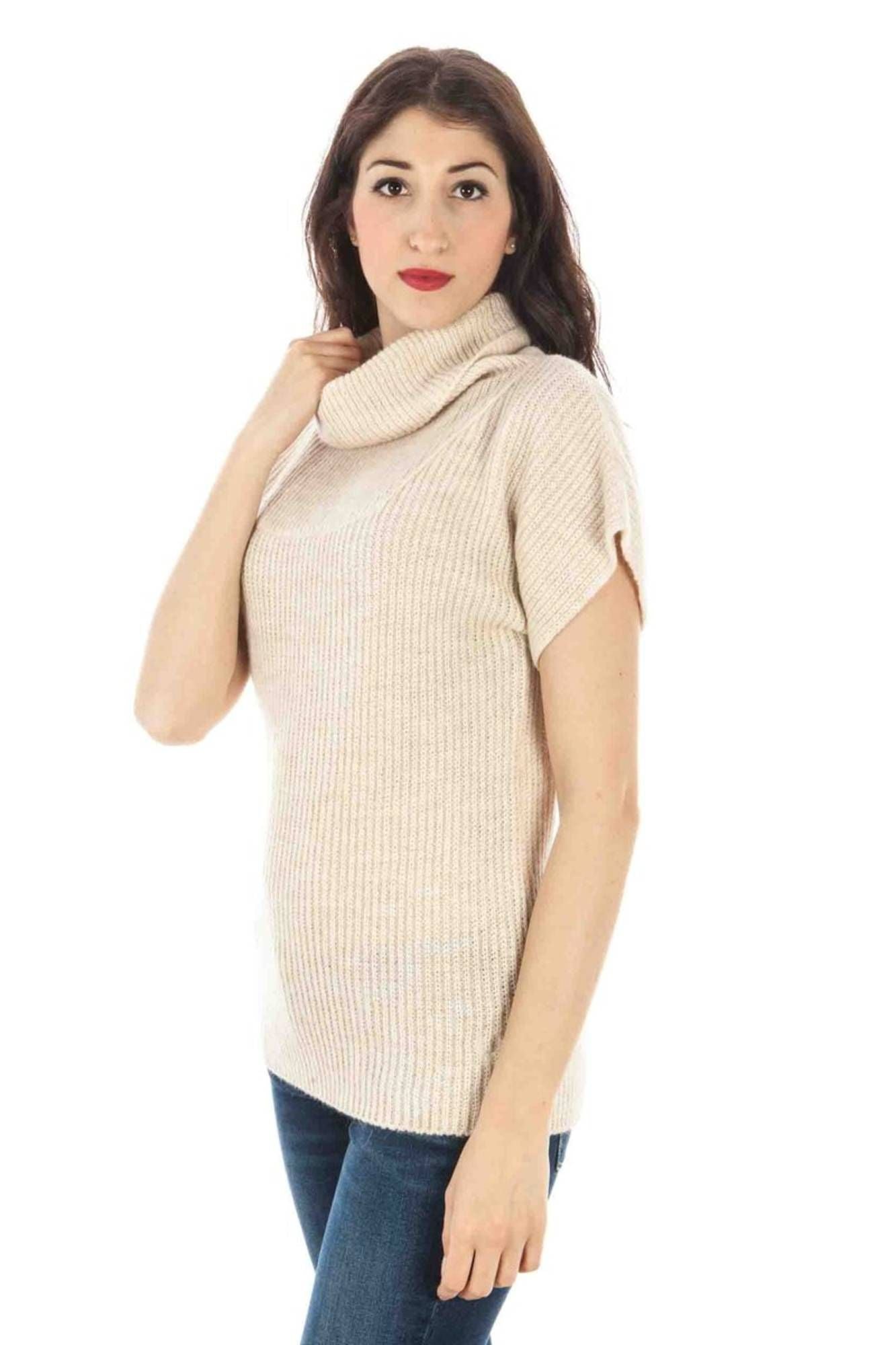 PULL FEMME BEIGE FRED PERRY-2