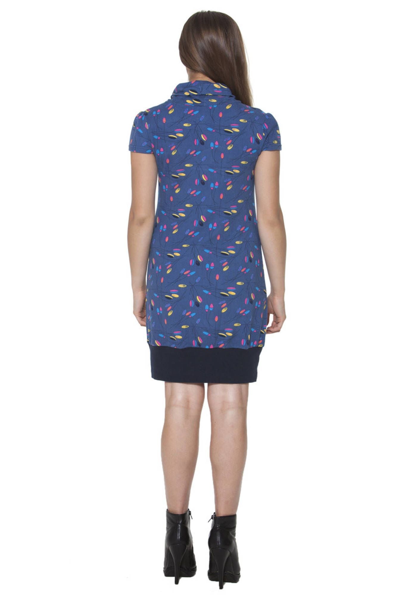 GINGER ROBE COURTE FEMME BLEU-2