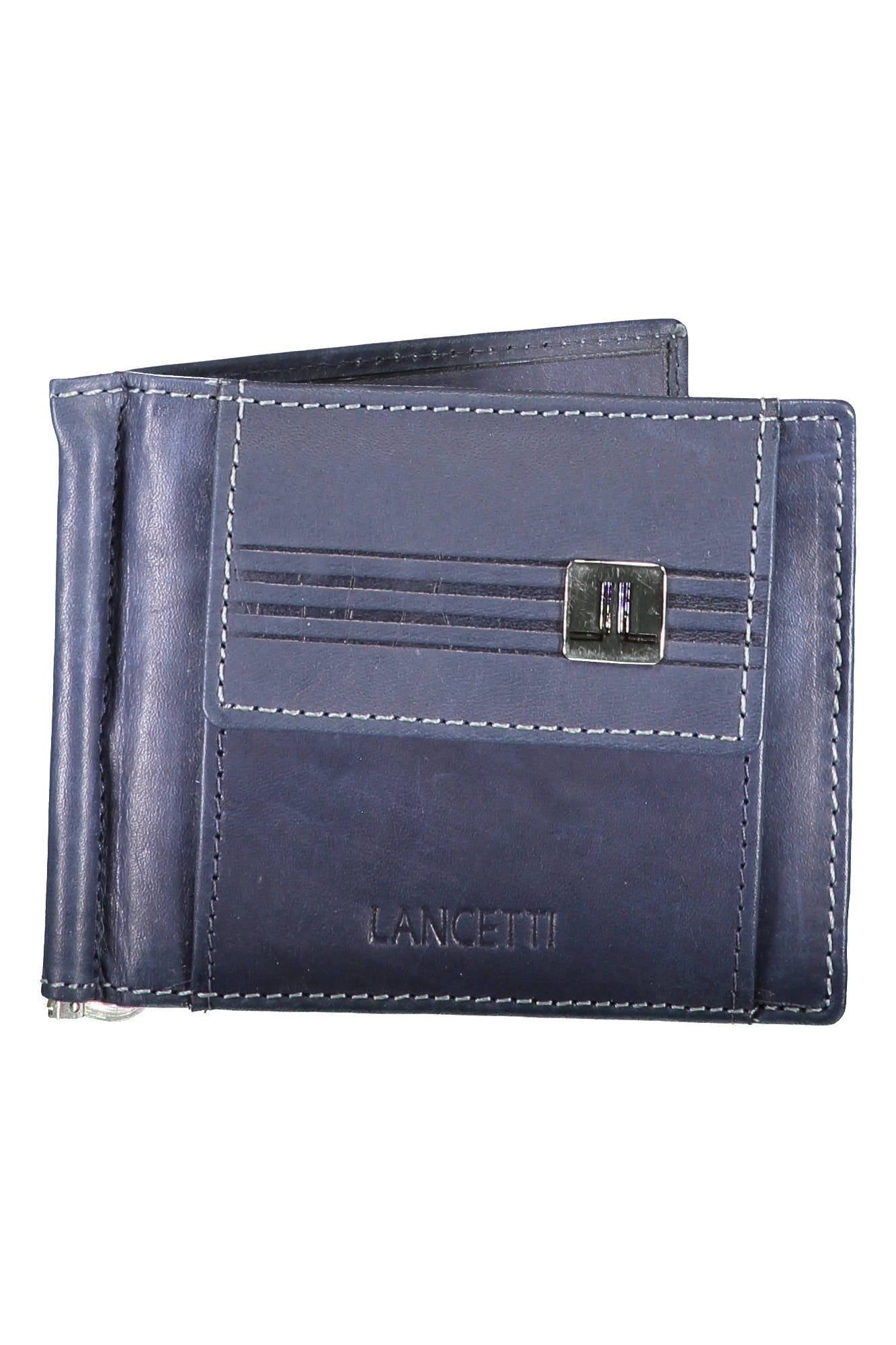 PORTEFEUILLE HOMME LANCETTI BLEU-0