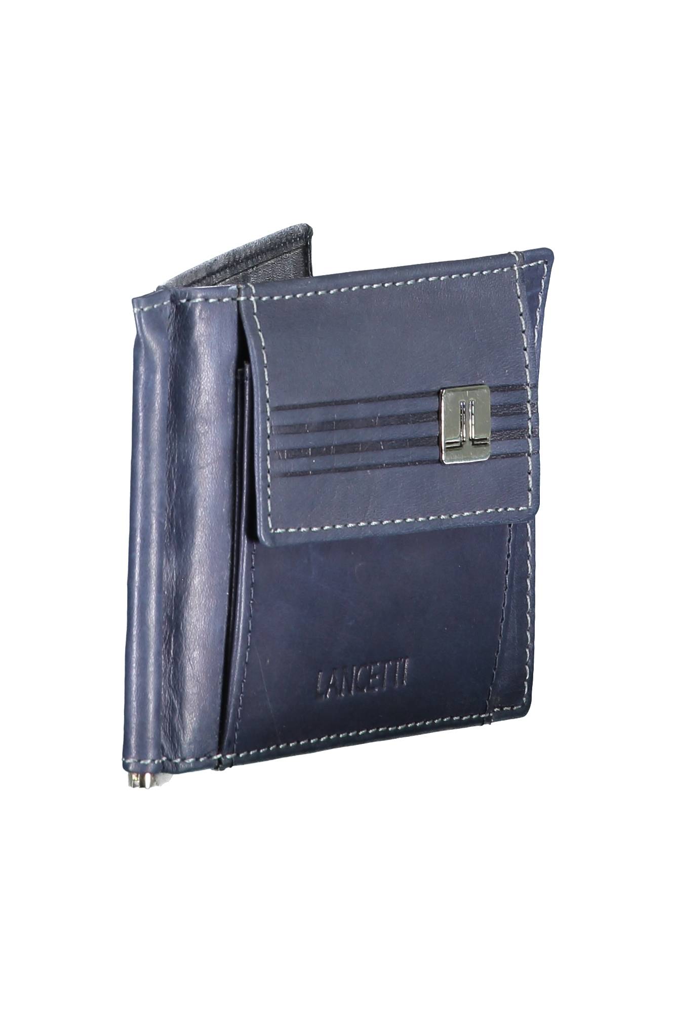 PORTEFEUILLE HOMME LANCETTI BLEU-2