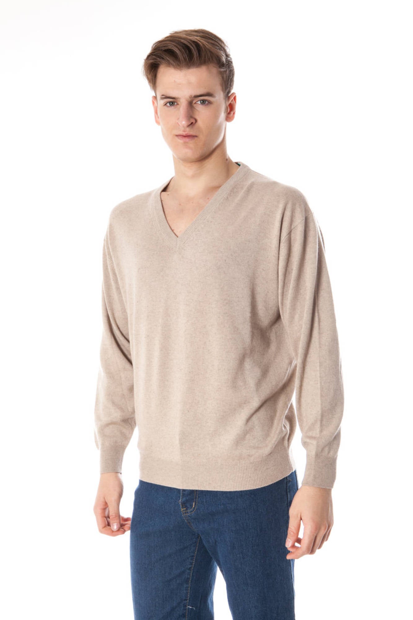 PULL HOMME BEIGE YUKO-2